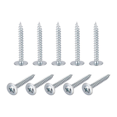 Harfington Phillips Head Self Tapping Screws, #8 x 1-1/4" Carbon Steel Wood Sheet Metal Screw 50pcs