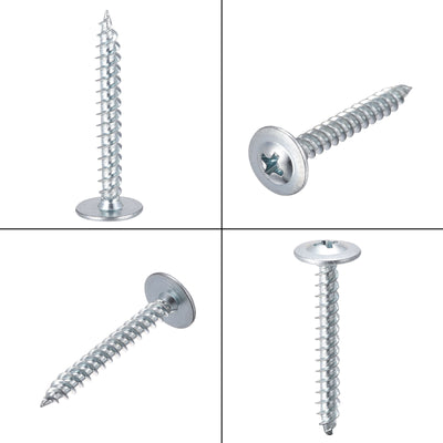 Harfington Phillips Head Self Tapping Screws, #8 x 1-1/4" Carbon Steel Wood Sheet Metal Screw 100pcs