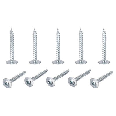 Harfington Phillips Head Self Tapping Screws, #8 x 1-1/4" Carbon Steel Wood Sheet Metal Screw 100pcs