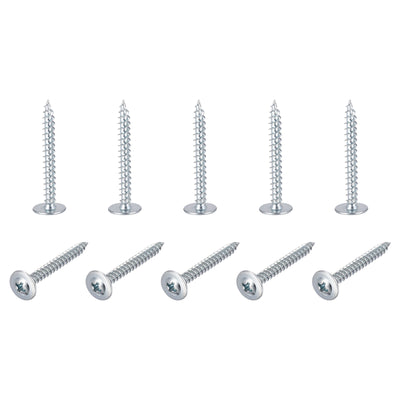 Harfington Phillips Head Self Tapping Screws, #8 x 1-1/2" Carbon Steel Wood Sheet Metal Screw 100pcs