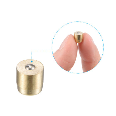 Harfington Brass Push Button Grease Oil Cup 6x6mm Ball Oiler for Lubrication System 10Pcs