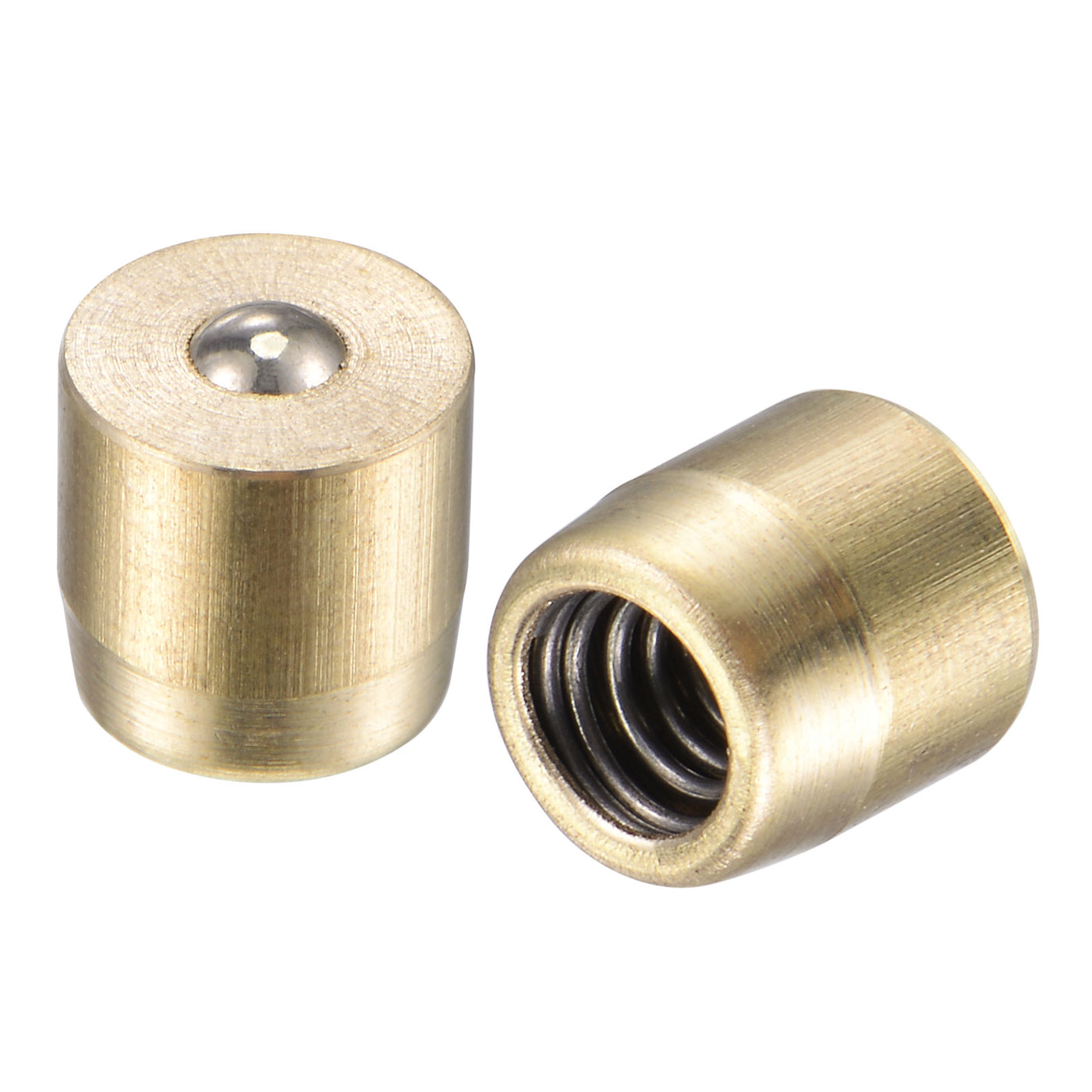 Harfington Brass Push Button Grease Oil Cup 6x6mm Ball Oiler for Lubrication System 10Pcs