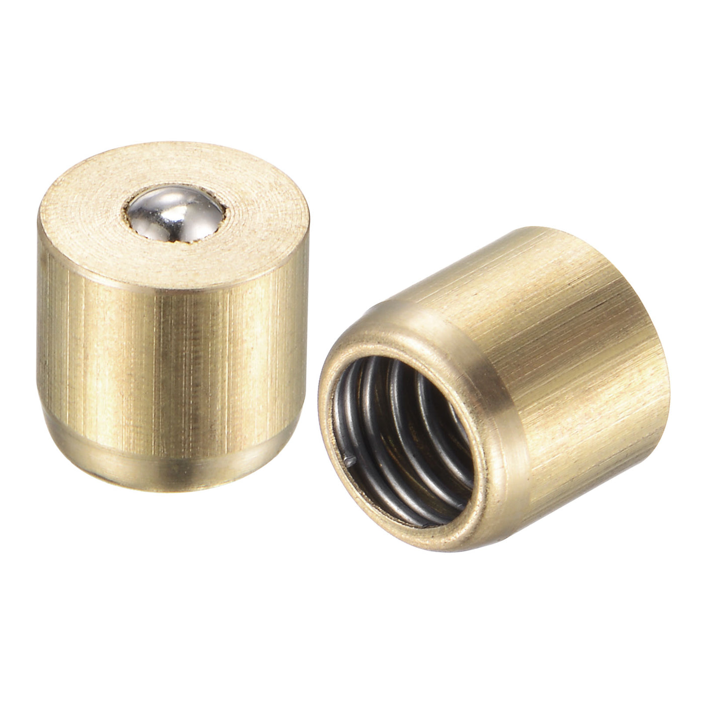 Harfington Brass Push Button Grease Oil Cup 8x8mm Ball Oiler for Lubrication System 10Pcs