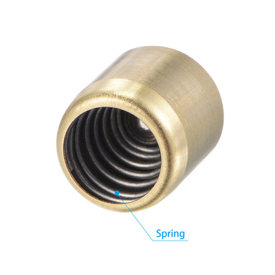 Harfington Brass Push Button Grease Oil Cup 10x10mm Ball Oiler for Lubrication System 20Pcs