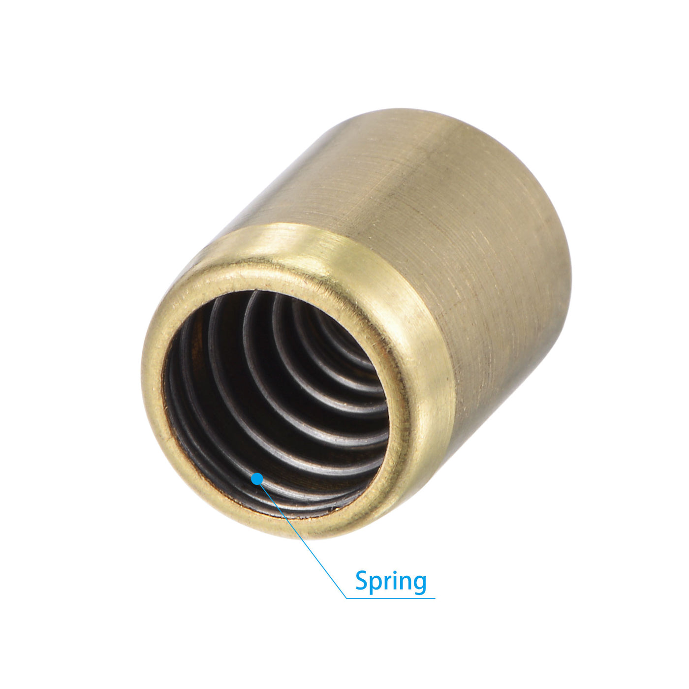 Harfington Brass Push Button Grease Oil Cup 10x12mm Ball Oiler for Lubrication System 10Pcs