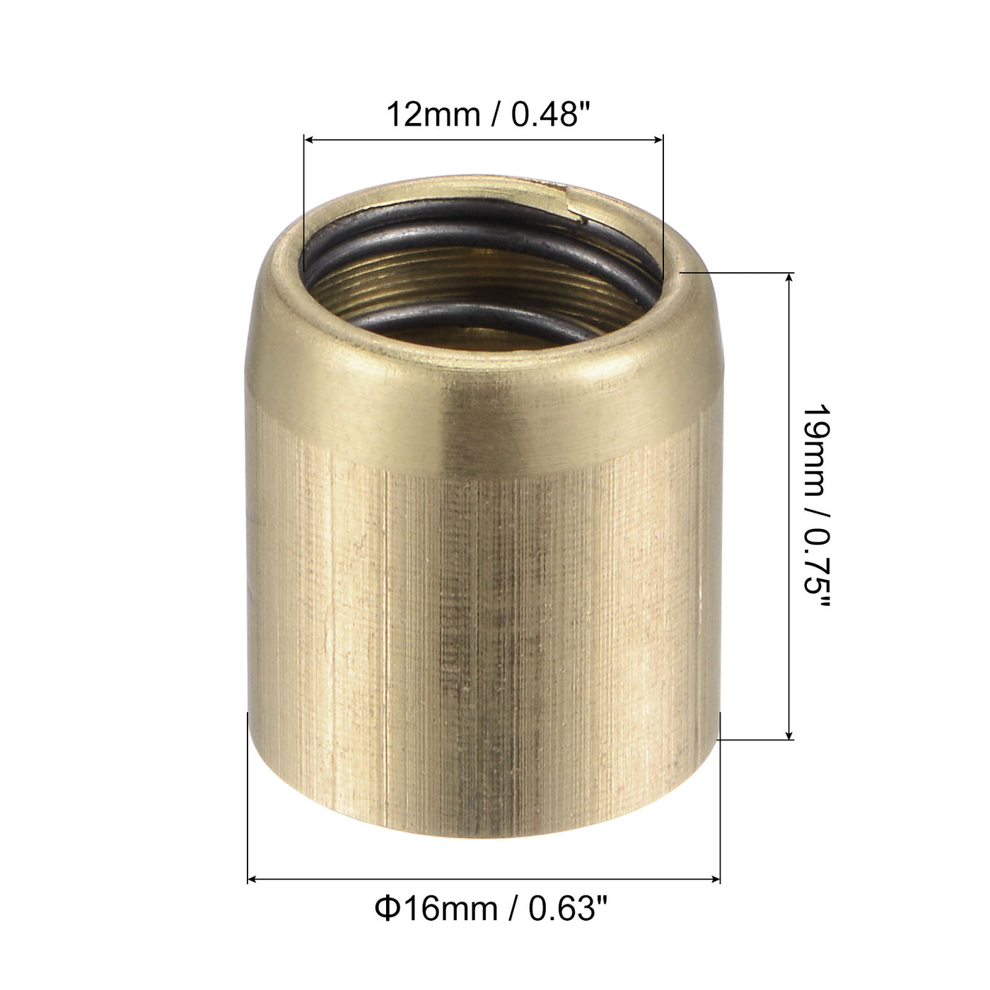 Harfington Brass Push Button Grease Oil Cup 16x18mm Ball Oiler for Lubrication System 5Pcs