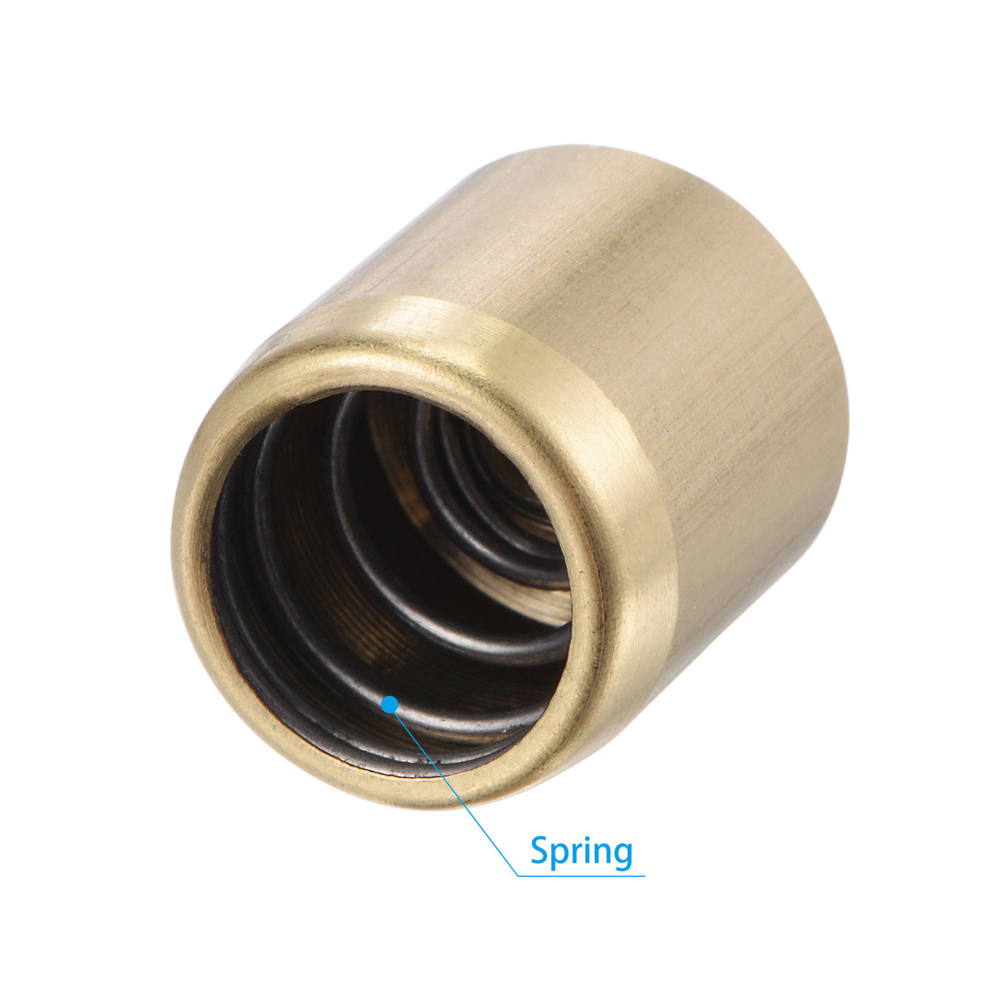 Harfington Brass Push Button Grease Oil Cup 16x18mm Ball Oiler for Lubrication System 10Pcs