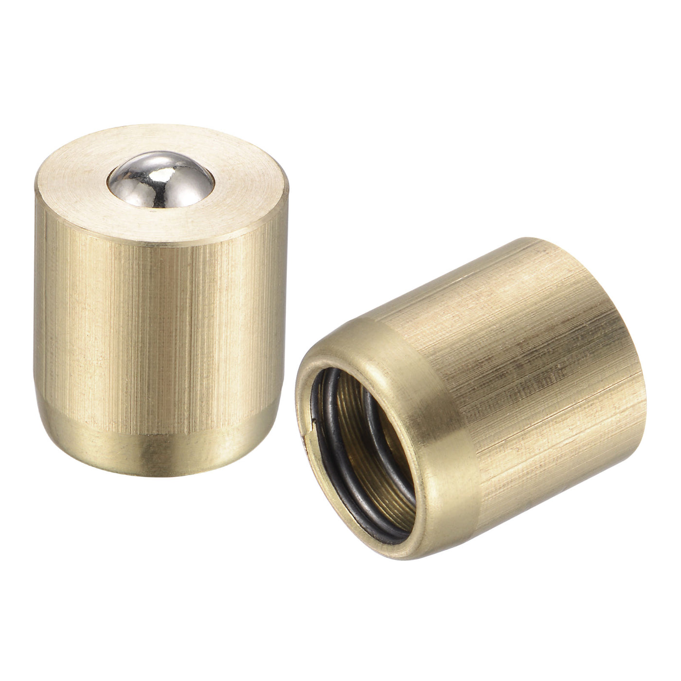 Harfington Brass Push Button Grease Oil Cup 16x18mm Ball Oiler for Lubrication System 10Pcs