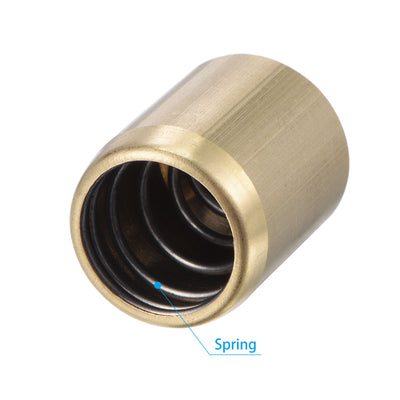 Harfington Brass Push Button Grease Oil Cup 16x20mm Ball Oiler for Lubrication System 10Pcs