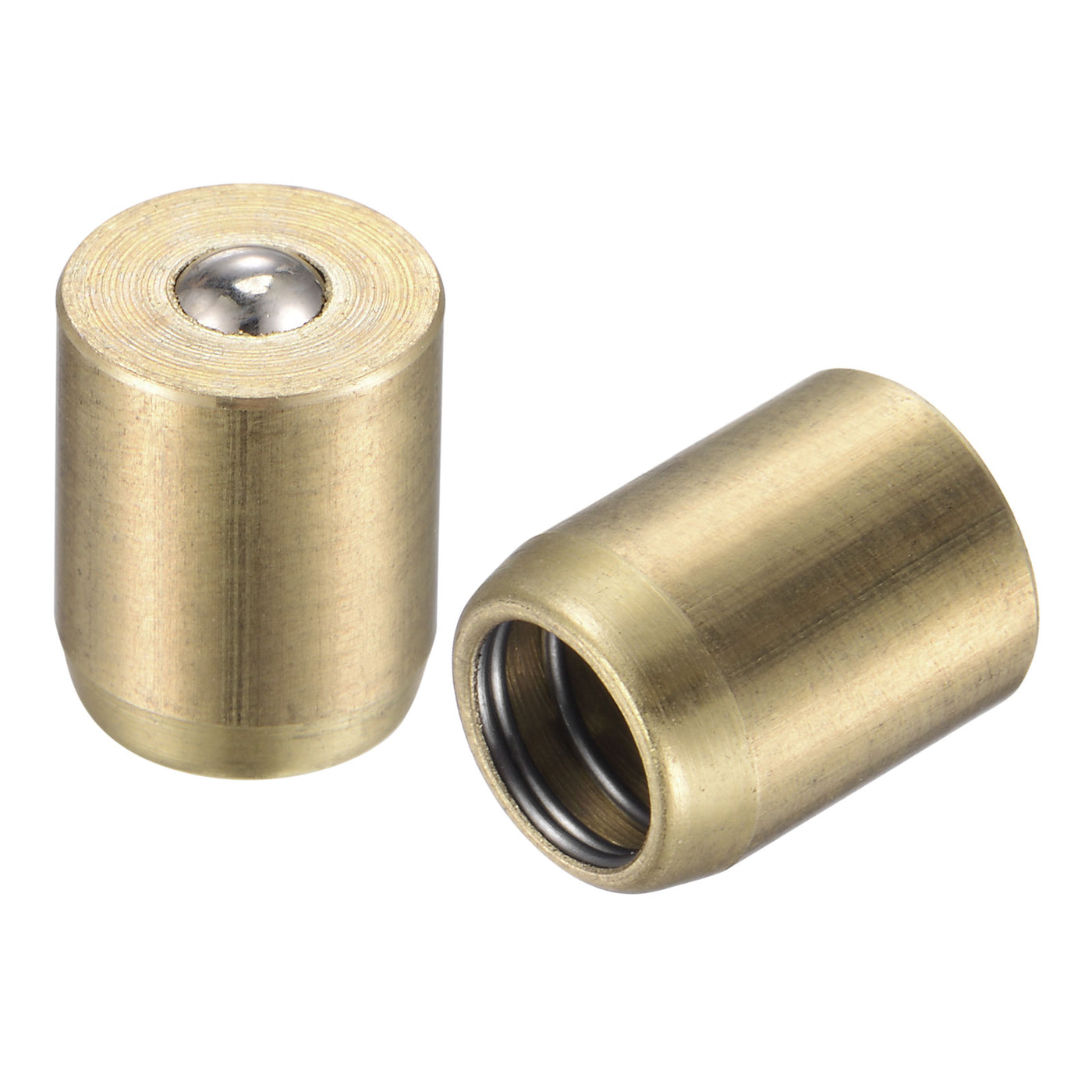 Harfington Brass Push Button Grease Oil Cup 8x10mm Ball Oiler for Lubrication System 20Pcs