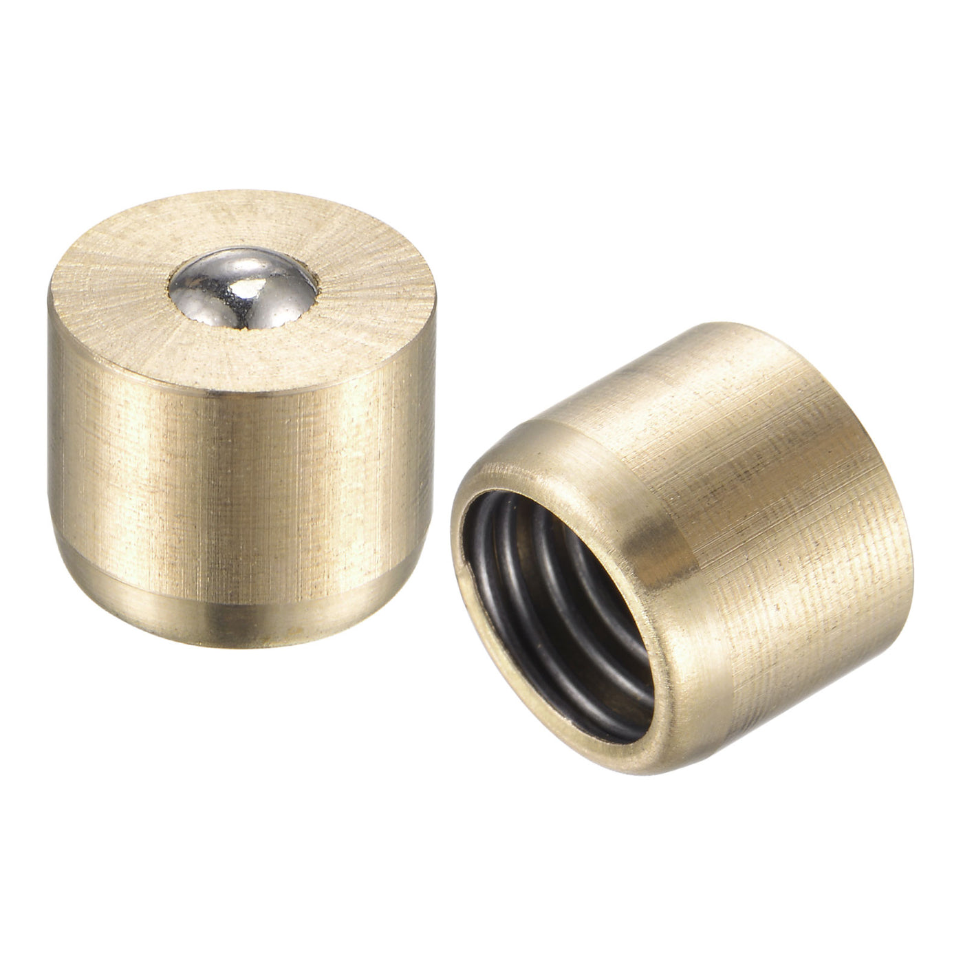 Harfington Brass Push Button Grease Oil Cup 10x8mm Ball Oiler for Lubrication System 20Pcs