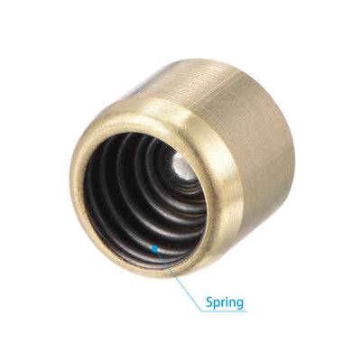 Harfington Brass Push Button Grease Oil Cup 10x8mm Ball Oiler for Lubrication System 10Pcs