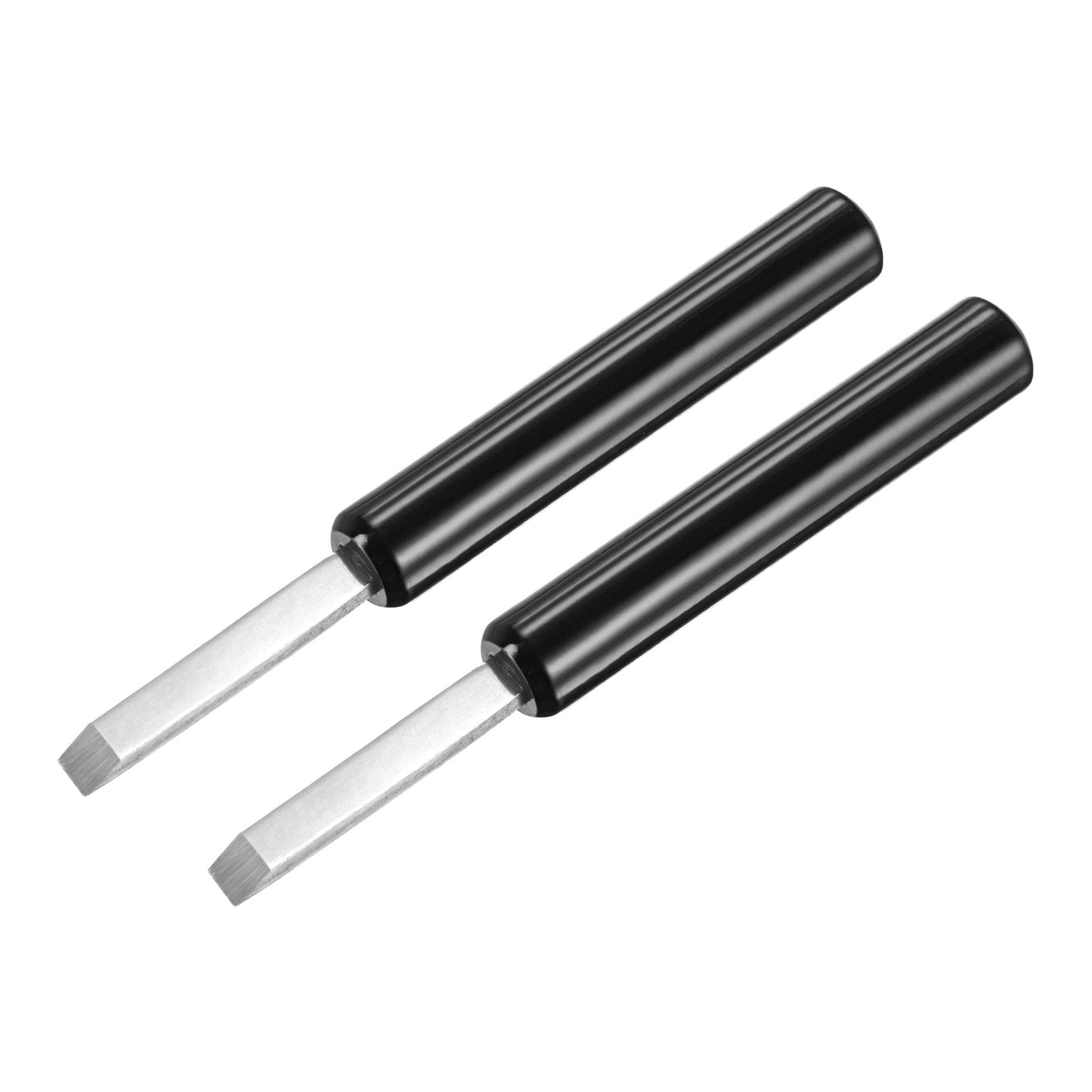 Harfington Watch Back Case Remover Tool, 6mm Width Pry Bar ABS Handle, Black 2Pcs