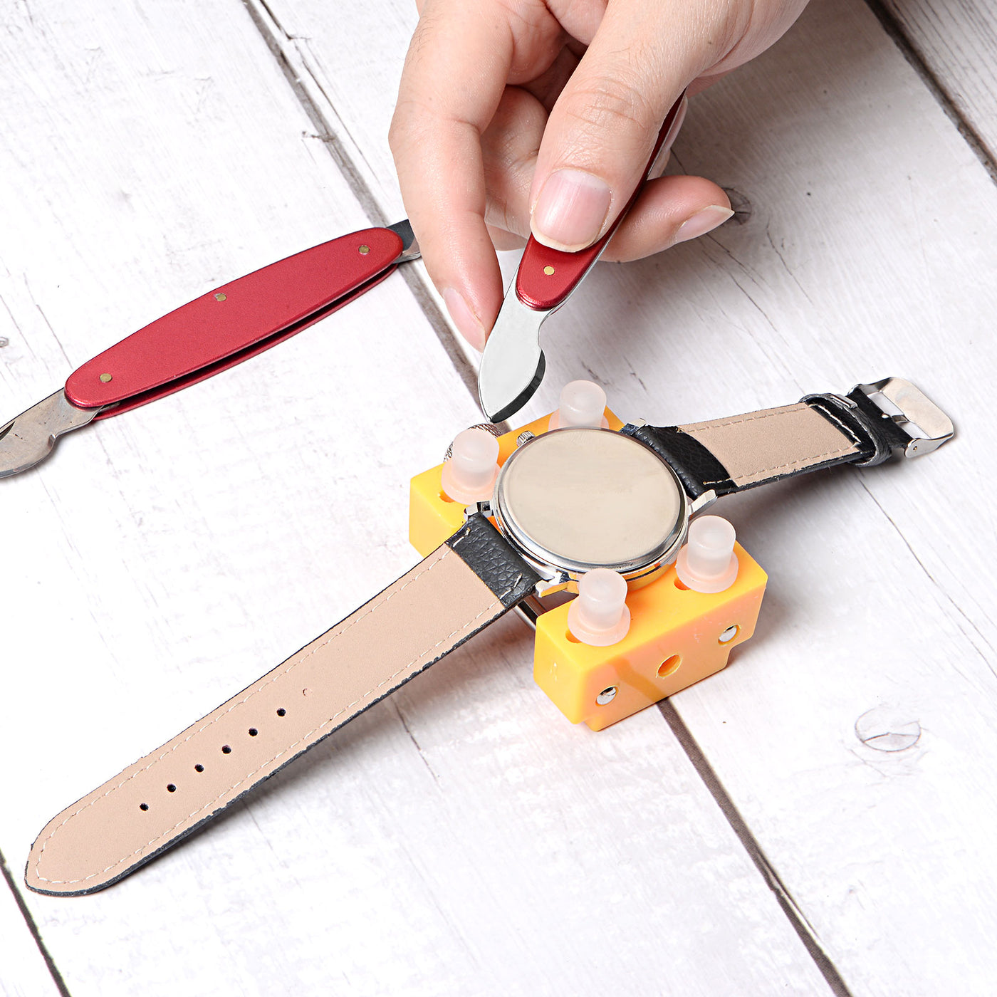 Harfington Watch Back Case Remover Tool, Width Case Knife Aluminum Handle