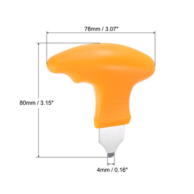 Harfington Watch Back Cover Opener Tool, 5mm Width Case Pry Extended Handle Yellow