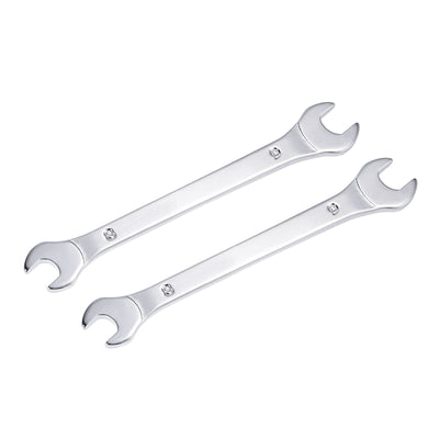 Harfington Thin Open End Wrench Metric Chrome Plated High Carbon Steel