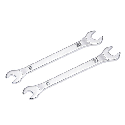 Harfington Thin Open End Wrench Metric Chrome Plated High Carbon Steel