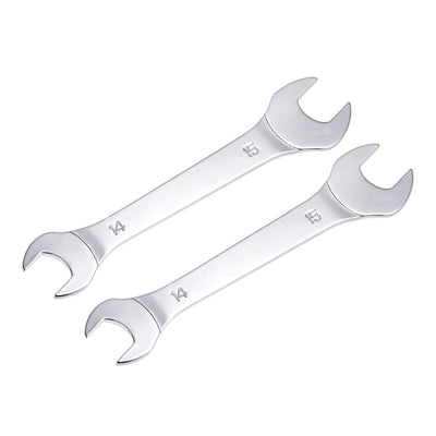 Harfington Thin Open End Wrench Metric Chrome Plated High Carbon Steel