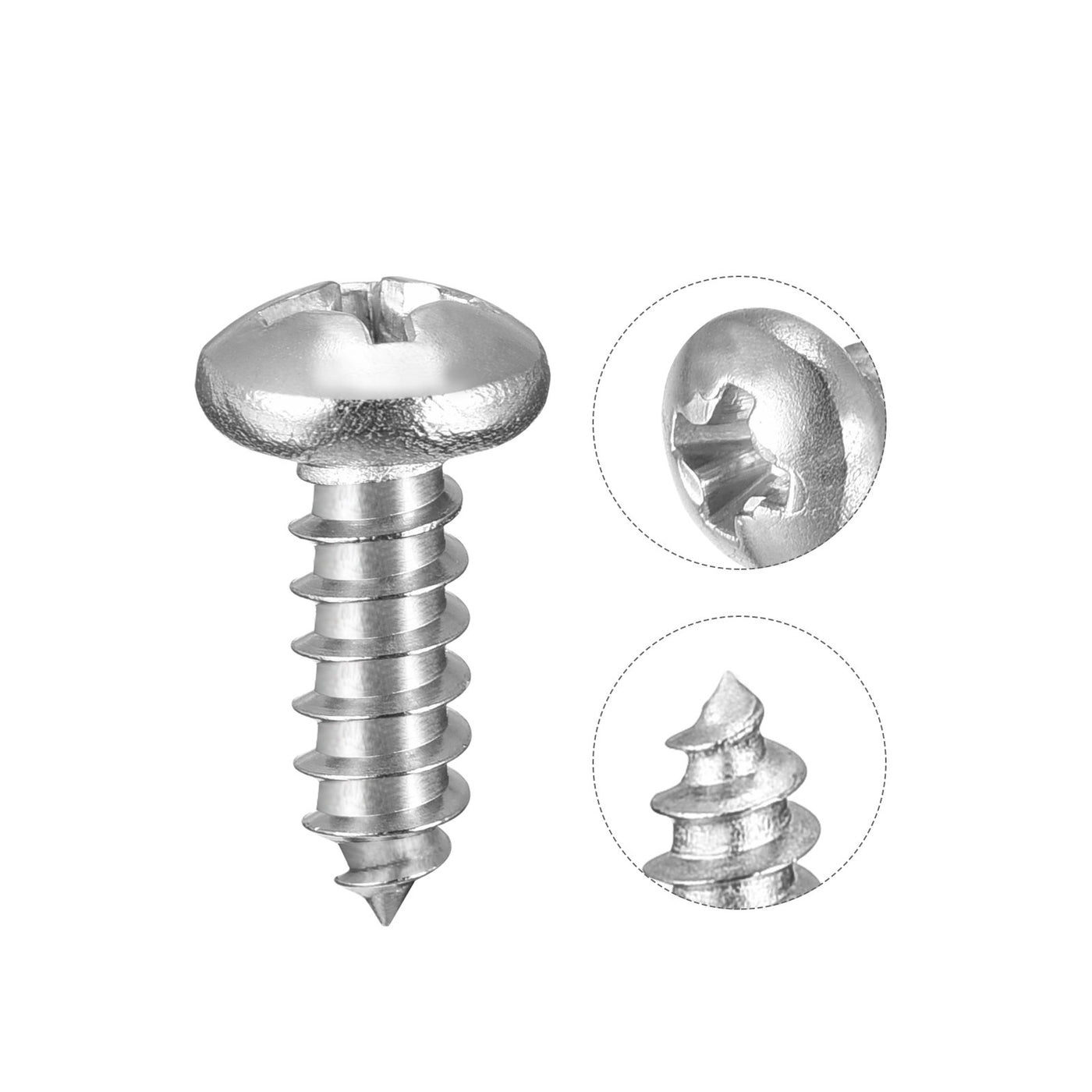 Harfington Screws Phillips Self Tapping Screw 304 Stainless Steel
