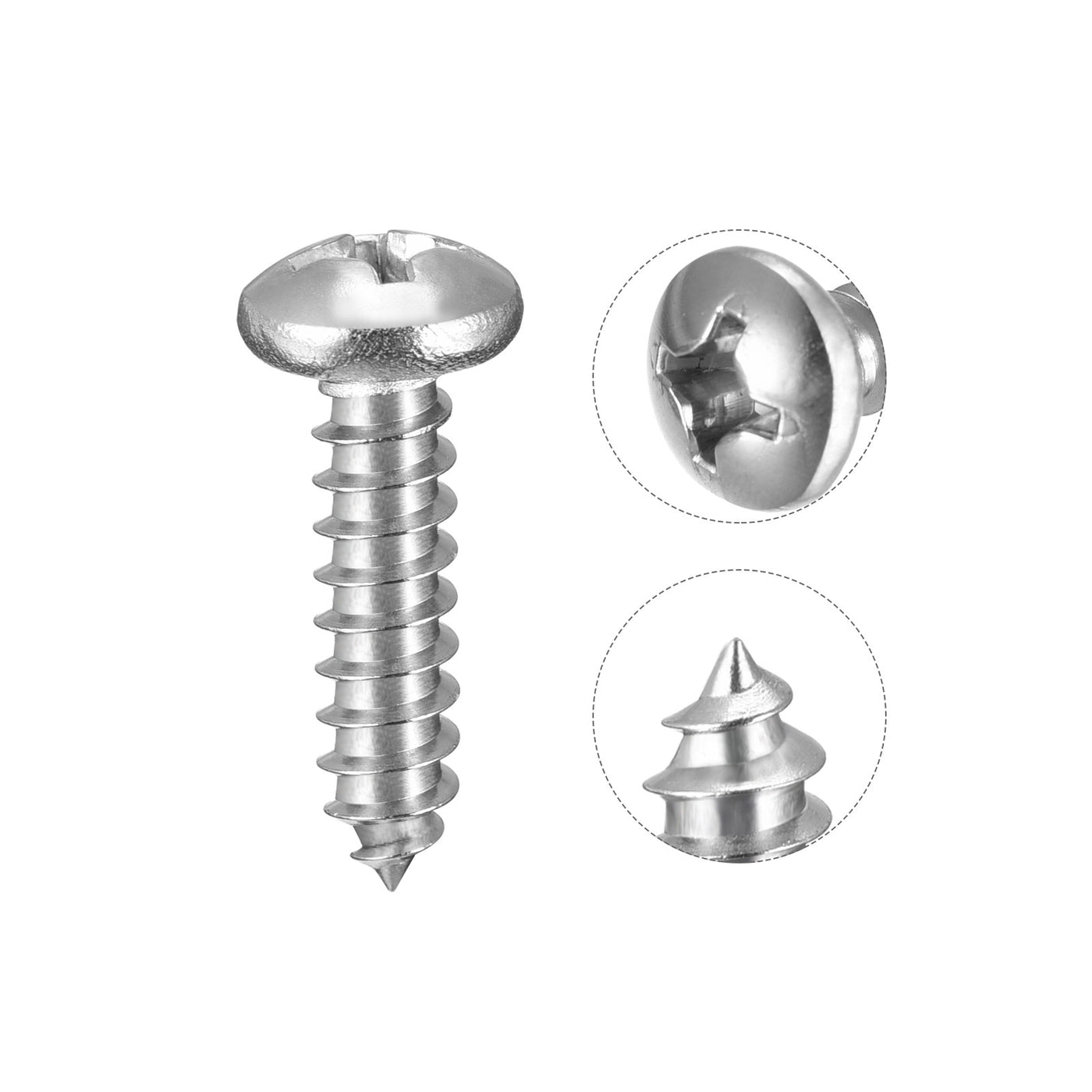 Harfington Screws Phillips Self Tapping Screw 304 Stainless Steel