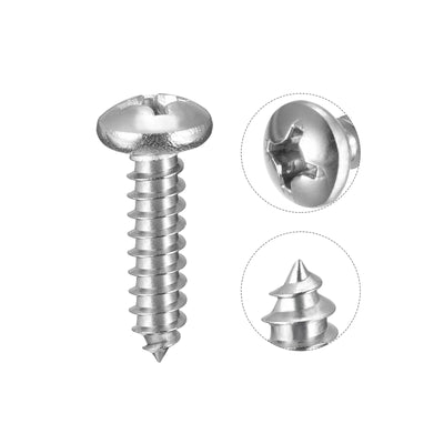 Harfington Screws Phillips Self Tapping Screw 304 Stainless Steel