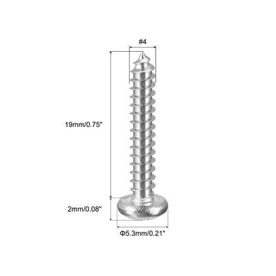 Harfington Screws Phillips Self Tapping Screw, 304 Stainless Steel