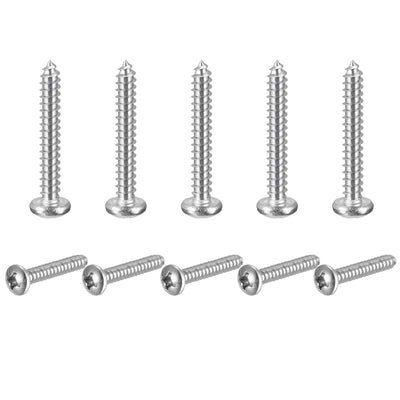 Harfington Screws Phillips Self Tapping Screw, 304 Stainless Steel