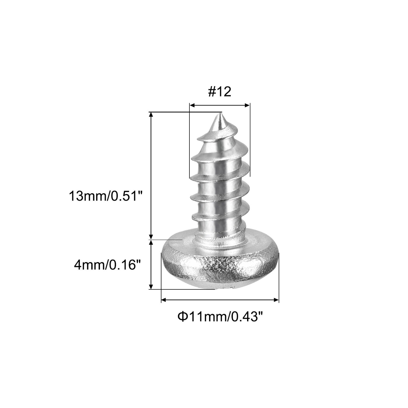 Harfington Screw Phillips Self Tapping Screw 304 Stainless Steel