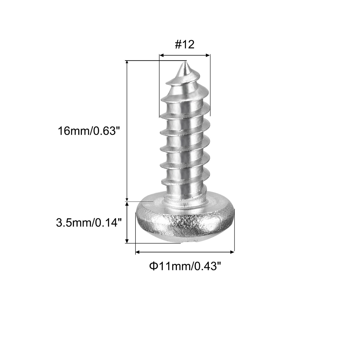 Harfington Screw, Phillips Self Tapping Screw 304 Stainless Steel