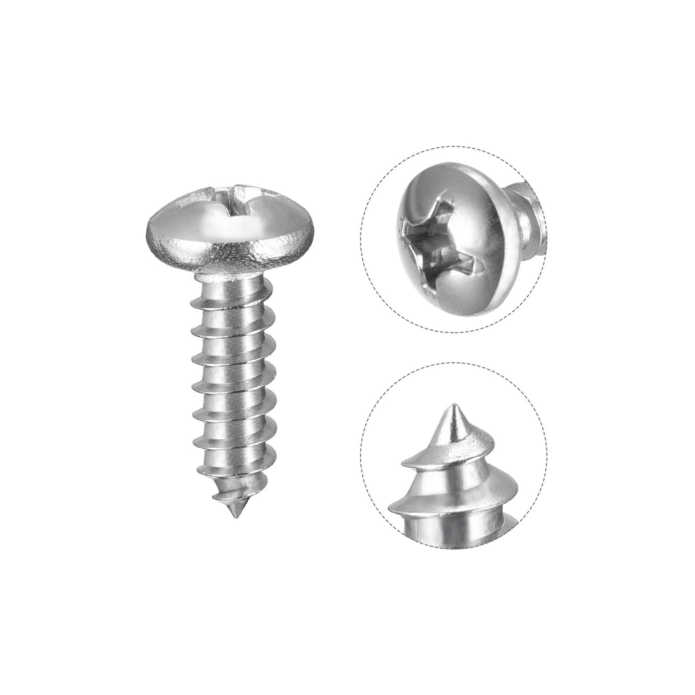 Harfington Screw Phillips Self Tapping Screw 304 Stainless Steel
