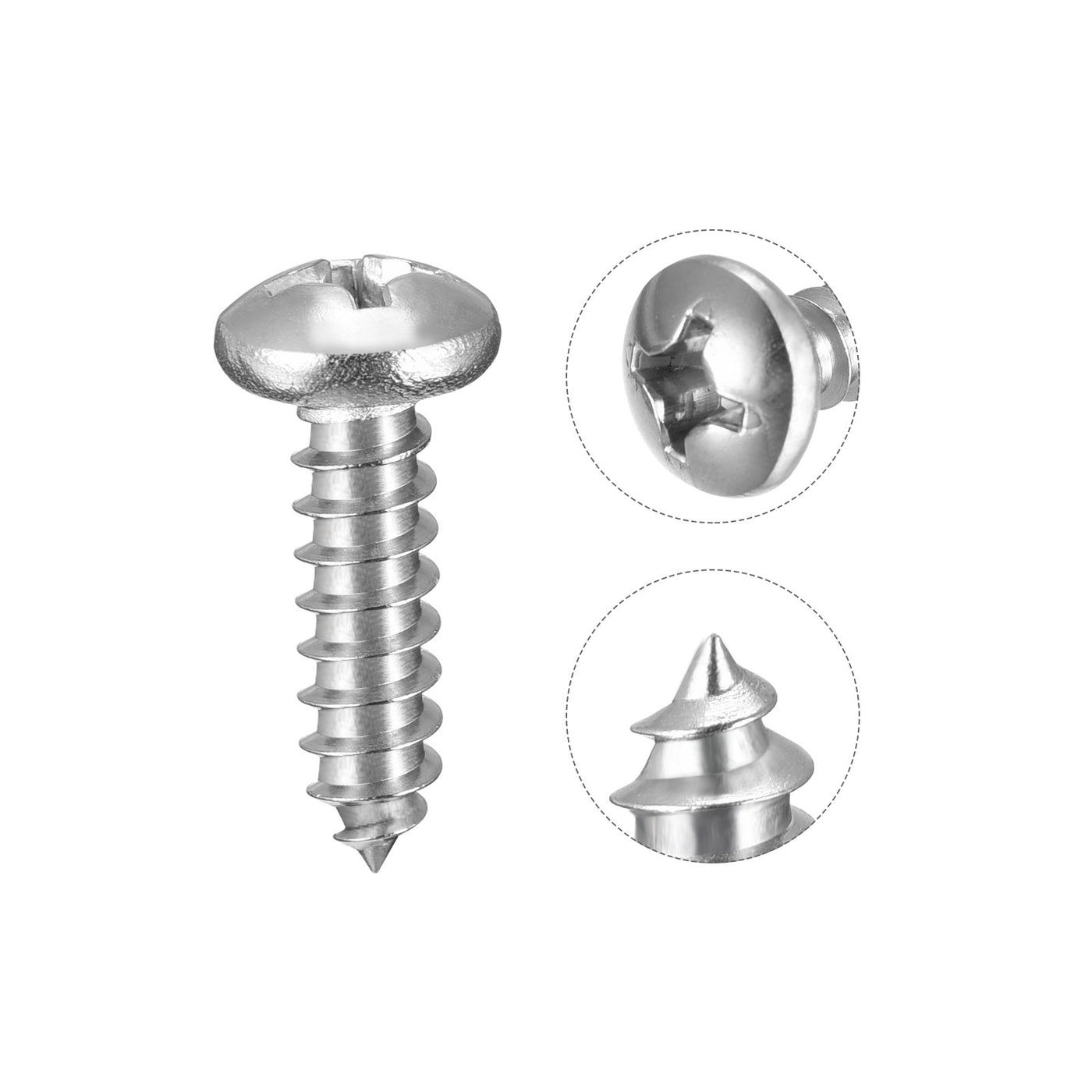 Harfington Screw Phillips Self Tapping Screw 304 Stainless Steel