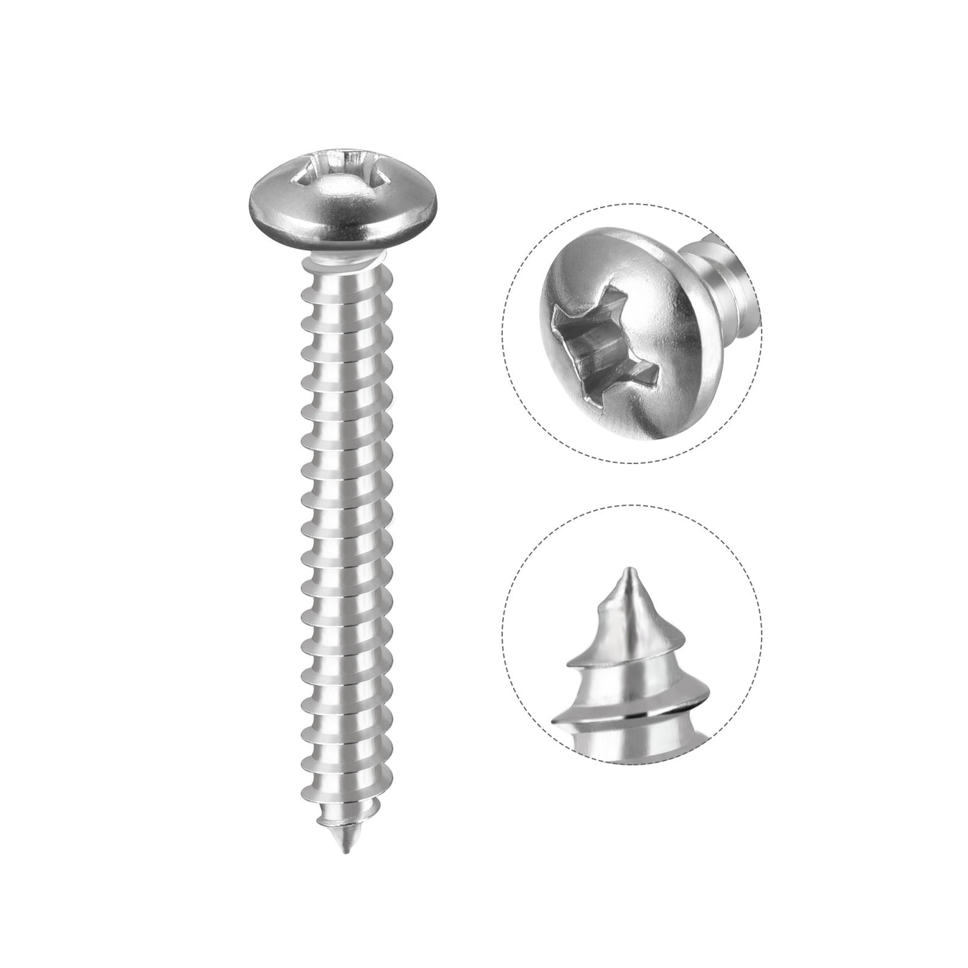 Harfington Screw Phillips Self Tapping Screw 304 Stainless Steel