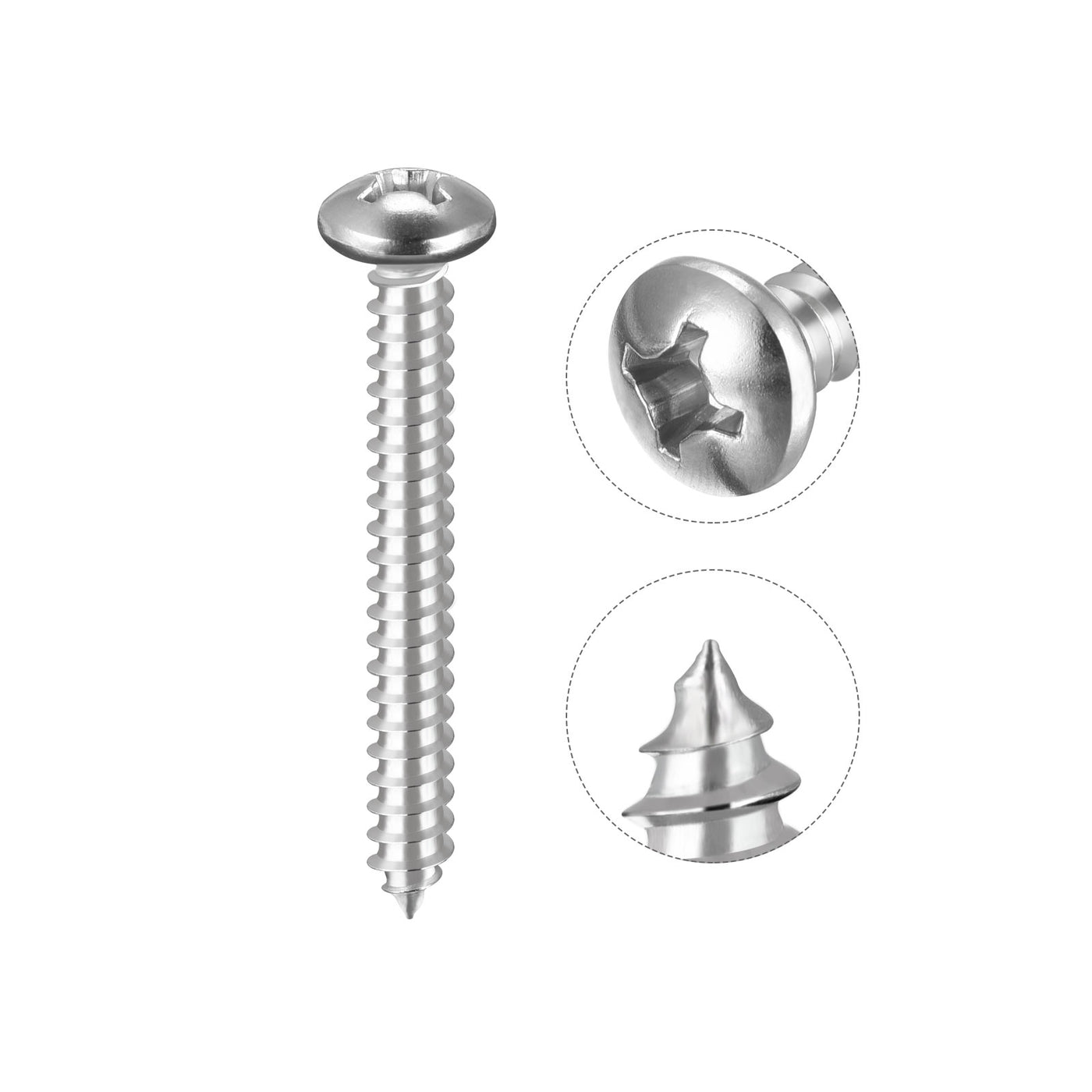 Harfington Screw Phillips Self Tapping Screw 304 Stainless Steel