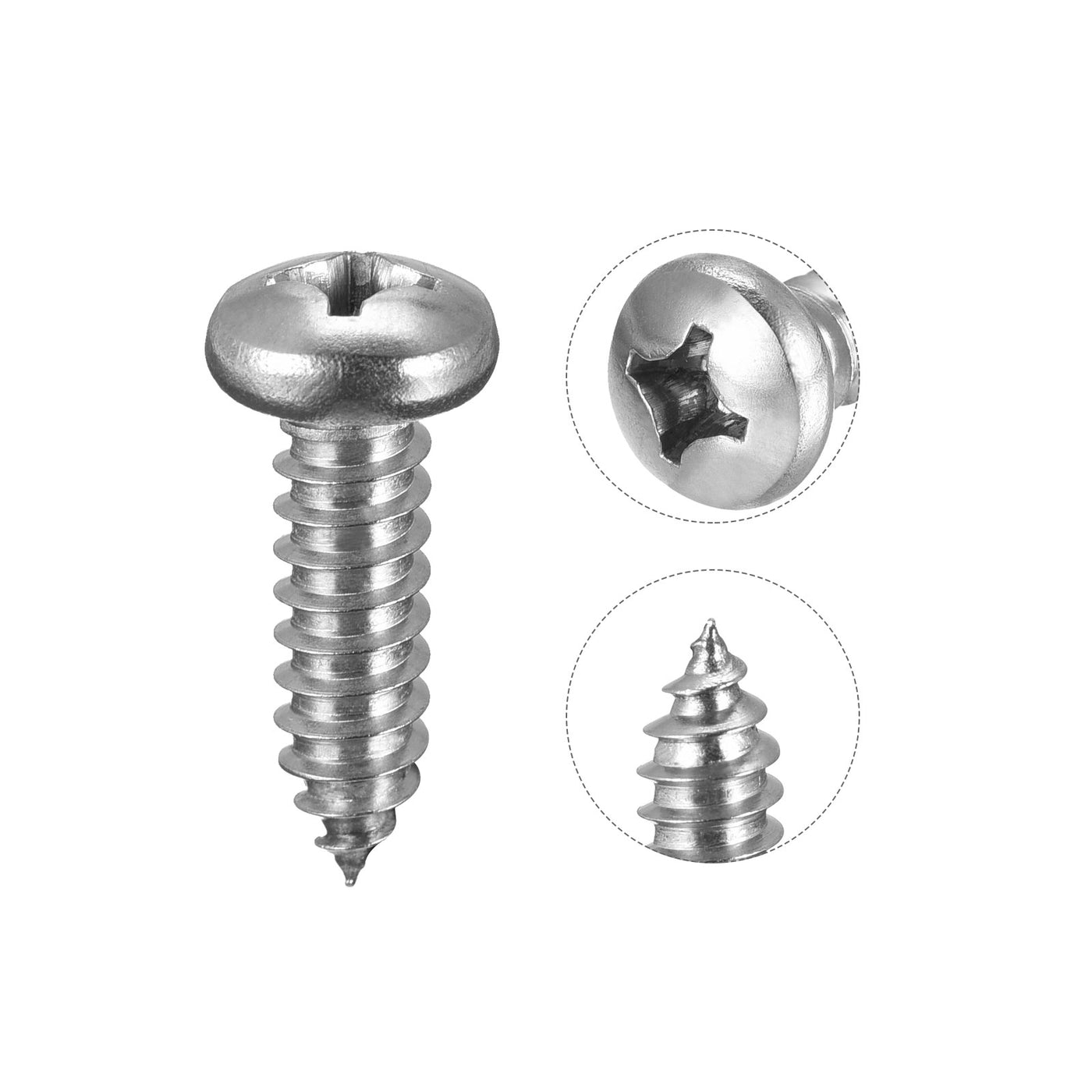 Harfington Screw Phillips Self Tapping Screw 304 Stainless Steel