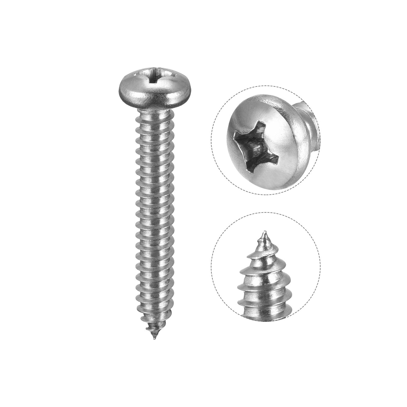 Harfington Screw Phillips Self Tapping Screw 304 Stainless Steel