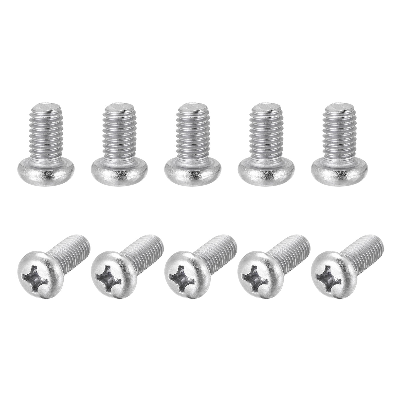 Harfington Machine Screws, M8x14mm Phillips Head Screw 304 Stainless Steel Bolts 25pcs