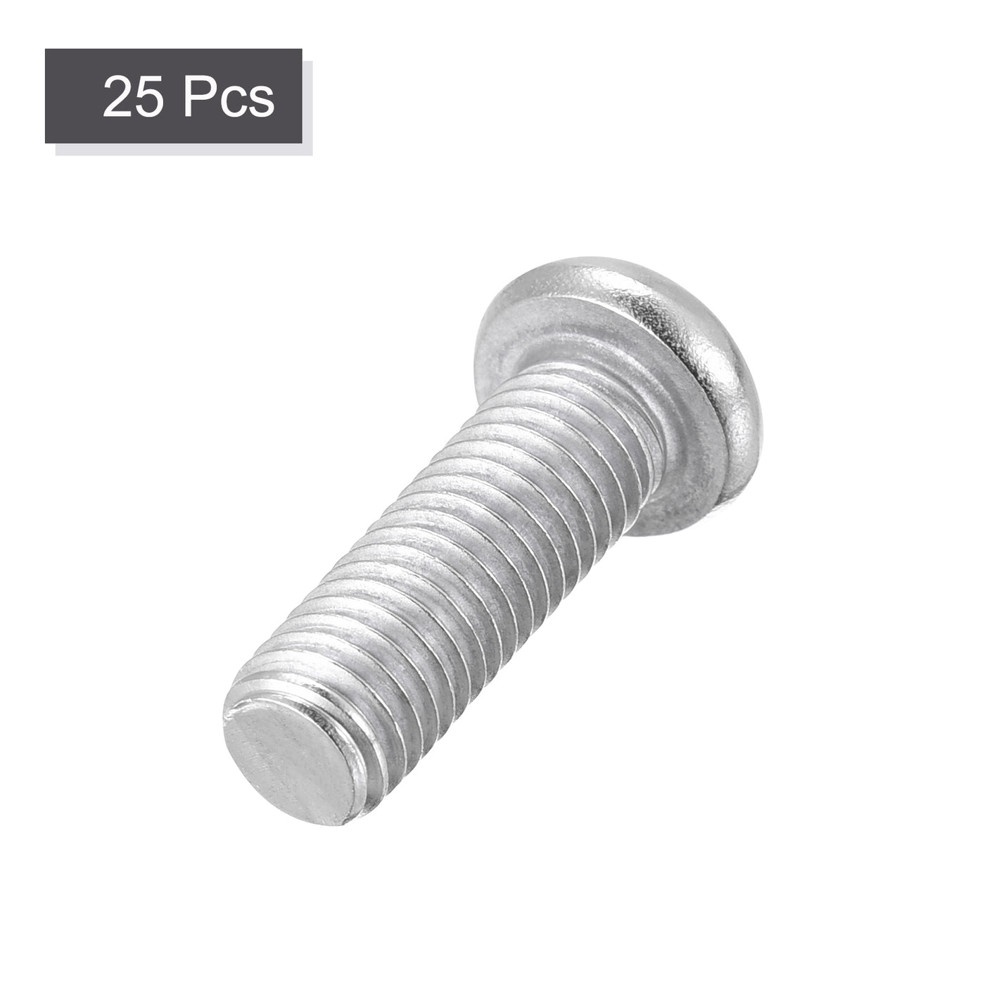 Harfington Machine Screws, M8x20mm Phillips Head Screw 304 Stainless Steel Bolts 25pcs