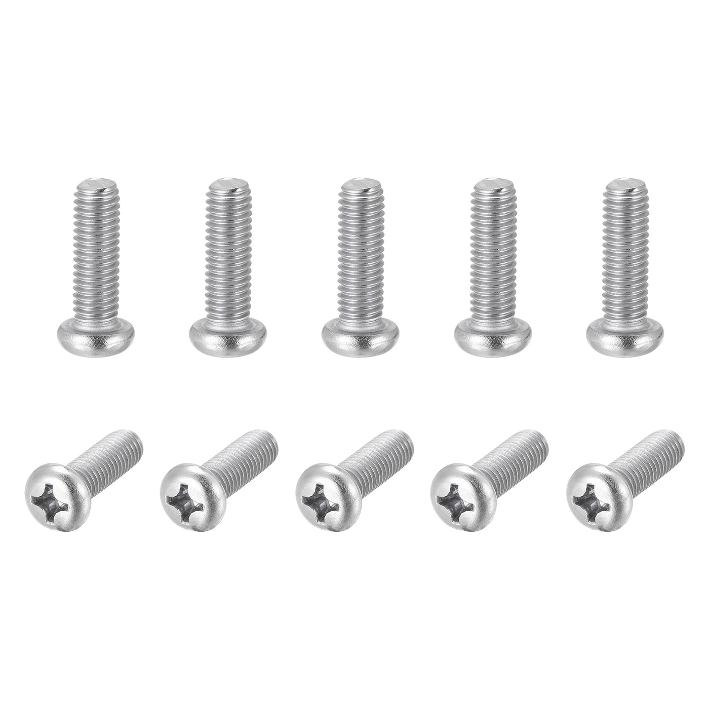 Harfington Machine Screws, M8x20mm Phillips Head Screw 304 Stainless Steel Bolts 25pcs