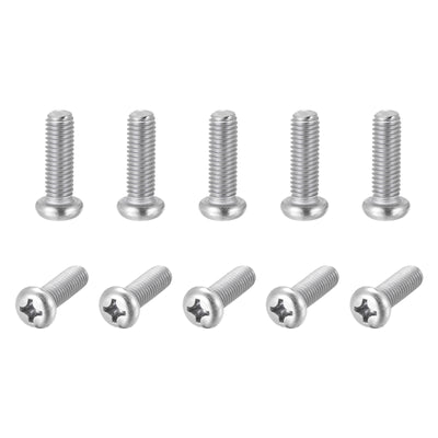 Harfington Machine Screws, M8x25mm Phillips Head Screw 304 Stainless Steel Bolts 25pcs