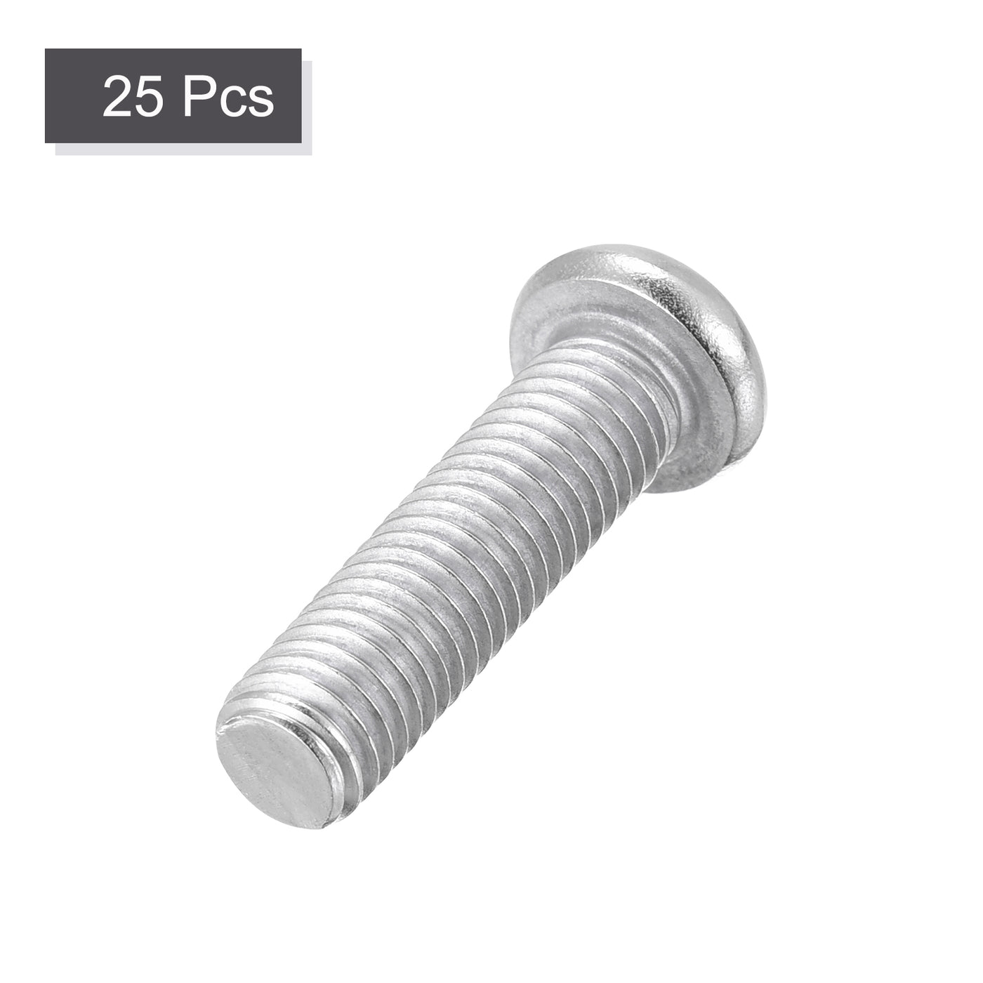 Harfington Machine Screws, M8x30mm Phillips Head Screw 304 Stainless Steel Bolts 25pcs