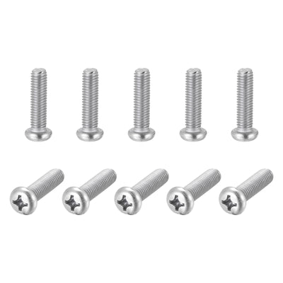 Harfington Machine Screws, M8x35mm Phillips Head Screw 304 Stainless Steel Bolts 25pcs