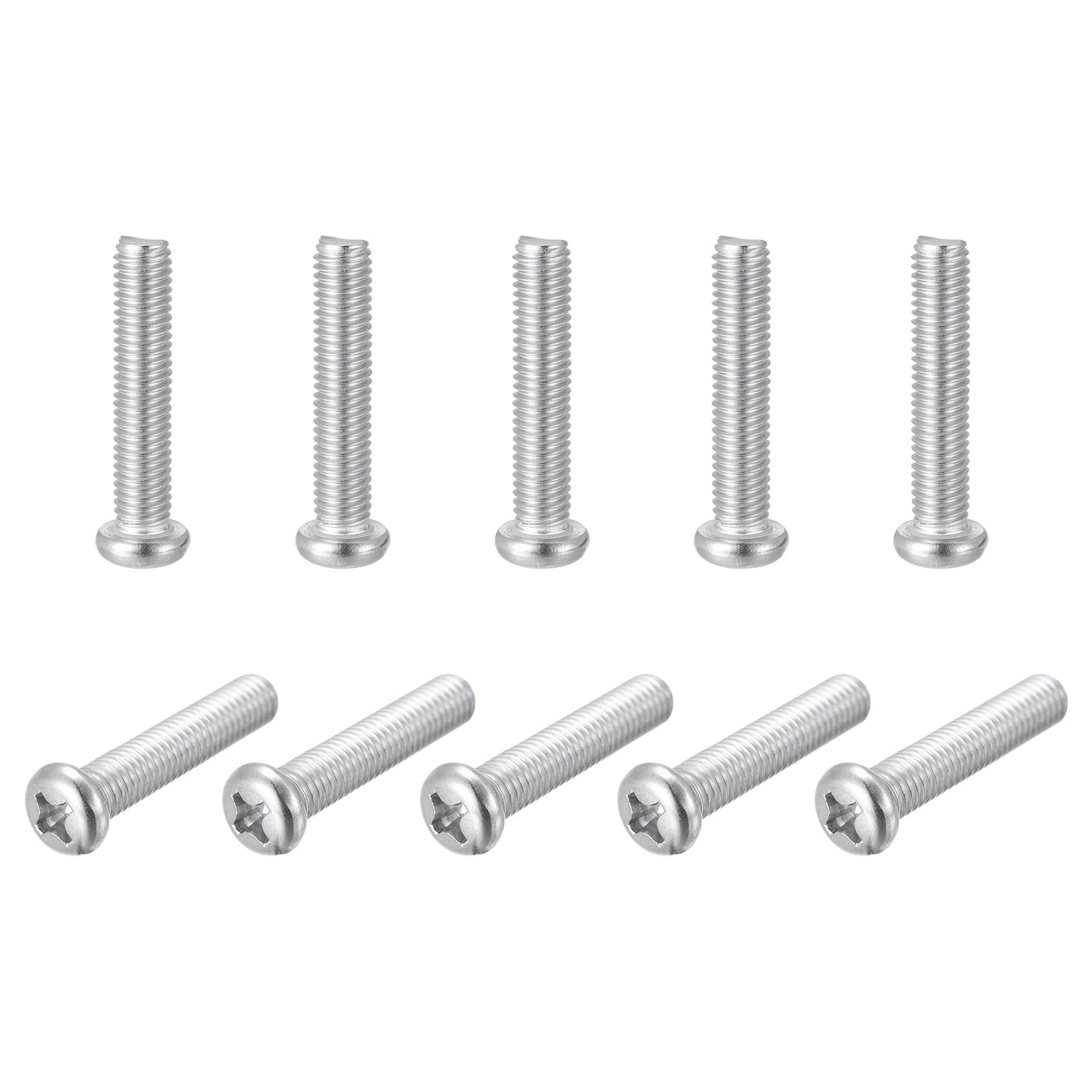 Harfington Machine Screws, M8x40mm Phillips Head Screw 304 Stainless Steel Bolts 25pcs