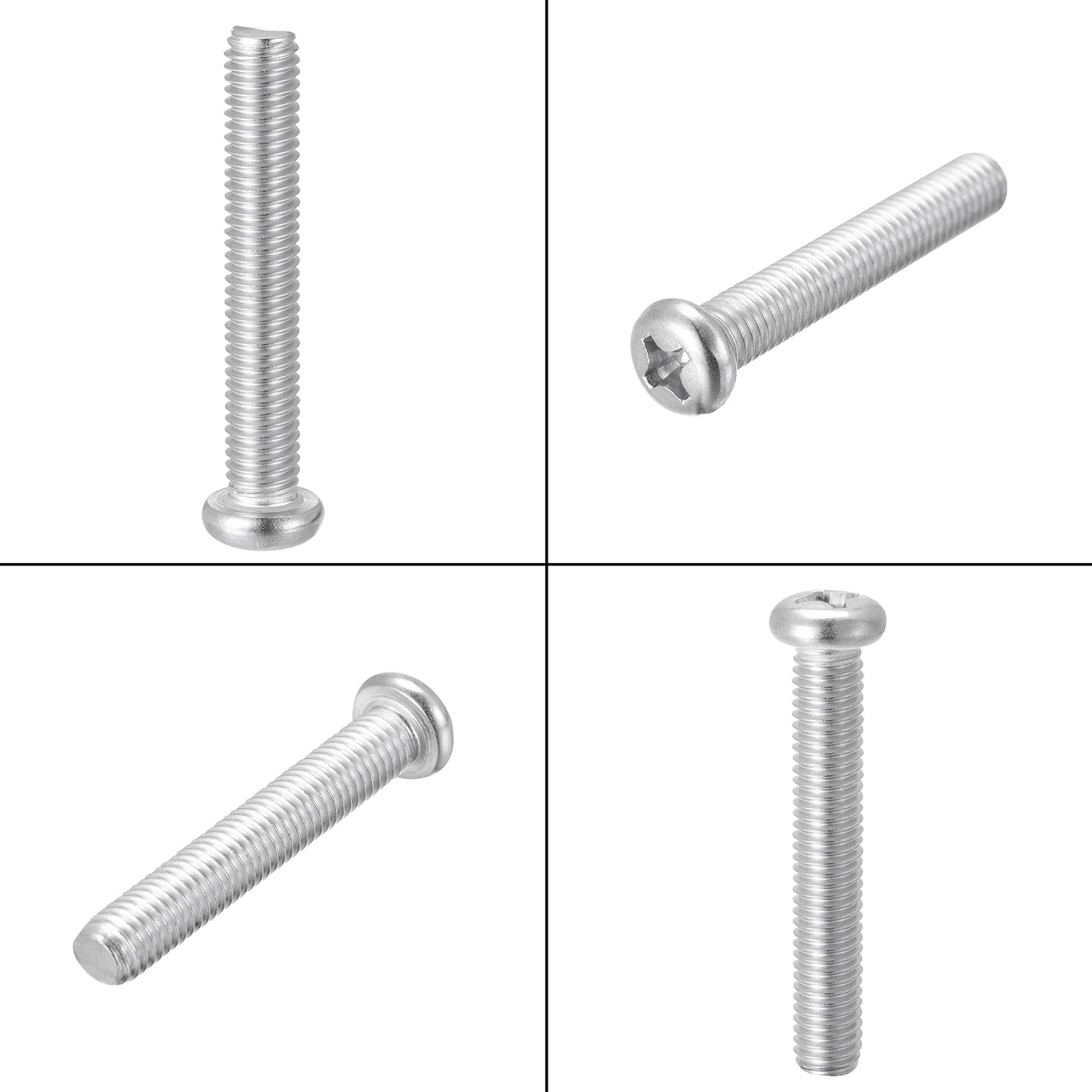 Harfington Machine Screws, M8x55mm Phillips Head Screw 304 Stainless Steel Bolts 10pcs