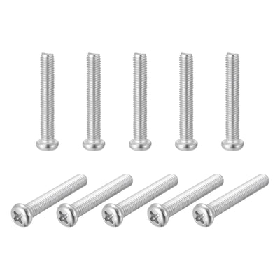 Harfington Machine Screws, M8x55mm Phillips Head Screw 304 Stainless Steel Bolts 10pcs