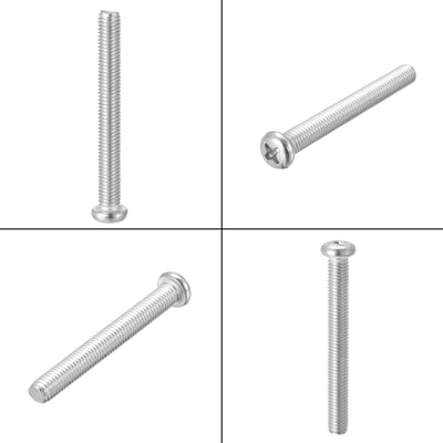 Harfington Machine Screws, M8x70mm Phillips Head Screw 304 Stainless Steel Bolts 10pcs