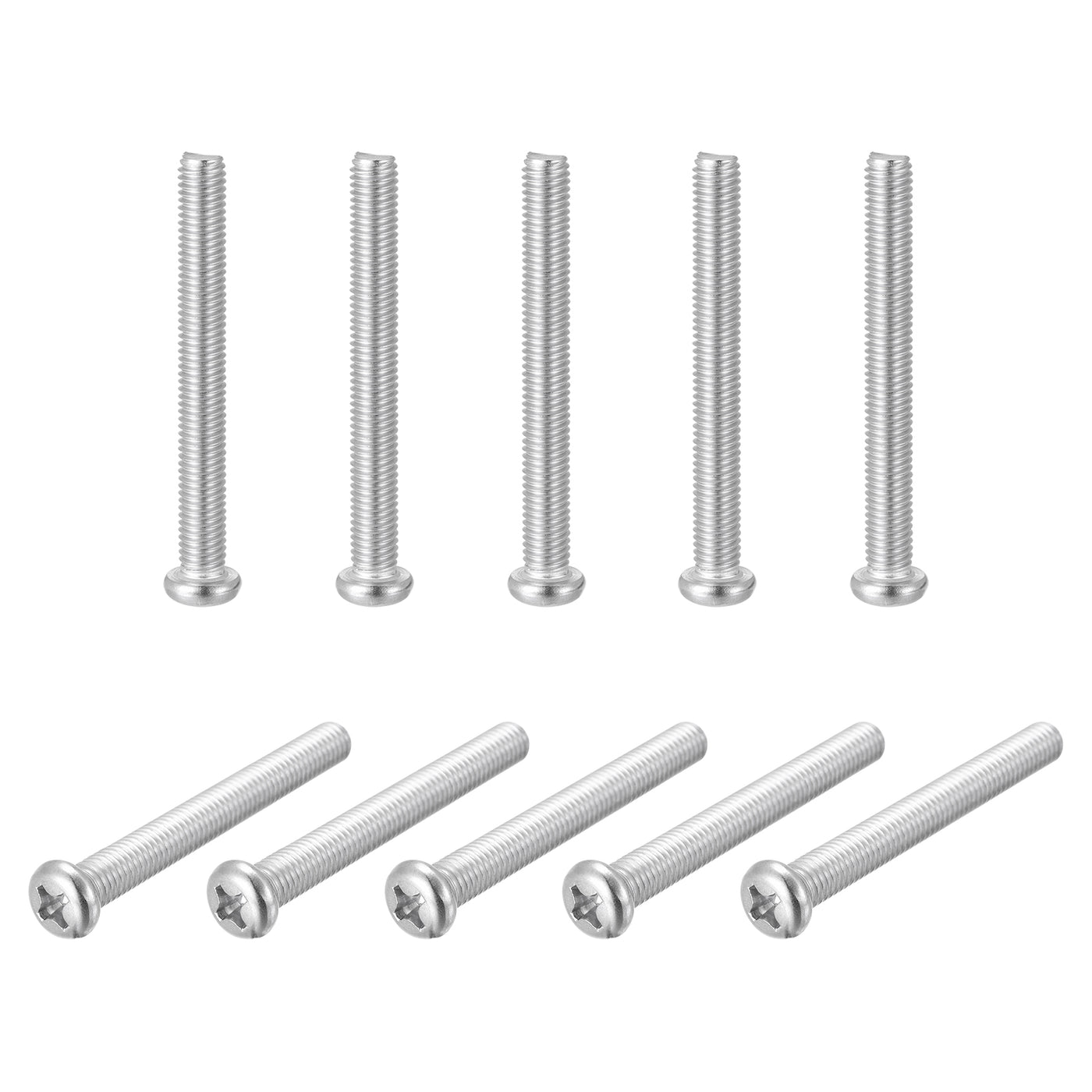 Harfington Machine Screws, M8x70mm Phillips Head Screw 304 Stainless Steel Bolts 10pcs