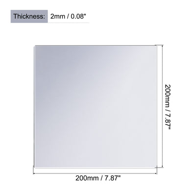 Harfington Flexible Mirror Sheets, Acrylic Self Adhesive Non Glass Wall Sticker