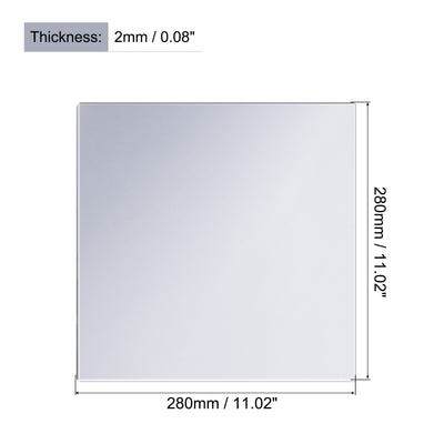 Harfington Flexible Mirror Sheets, Acrylic Self Adhesive Non Glass Wall Sticker