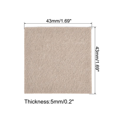 Harfington Uxcell Self Adhesive Square Furniture Felt Pads for Floor