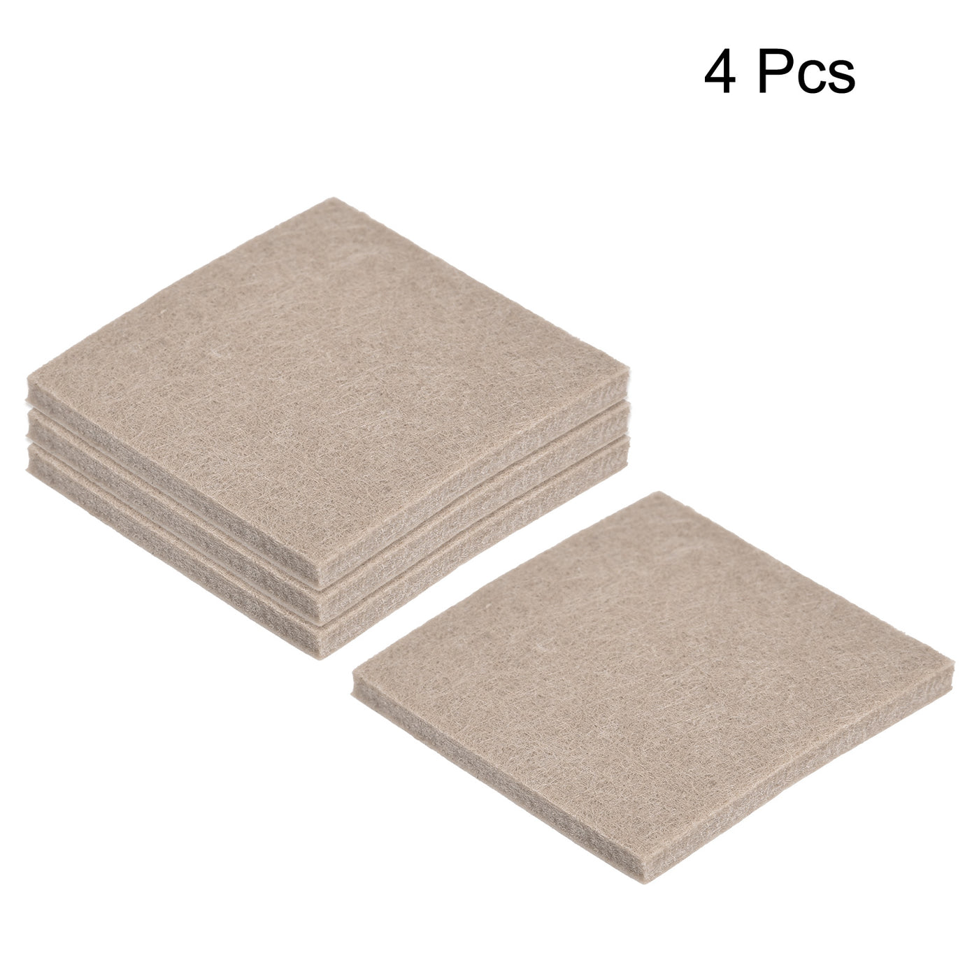 uxcell Uxcell Self Adhesive Square Furniture Felt Pads for Floor